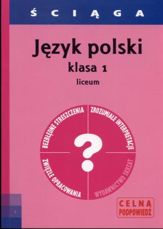 Ściąga. Klasa 1, liceum. Język polski