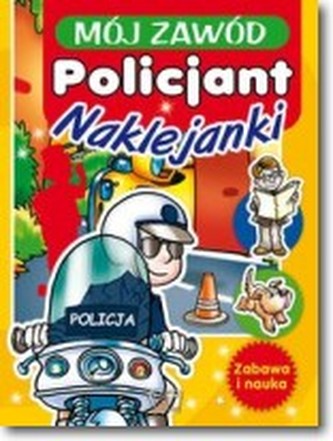 Mój zawód. Policjant. Naklejki z brokatem
