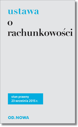 Ustawa o rachunkowości    2015