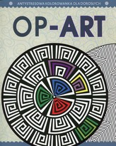 Antystresowa kolorowanka dla dorosłych.  Op-Art