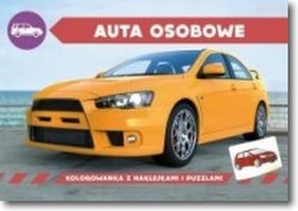 Kolorowanka z naklejkami. Auta osobowe