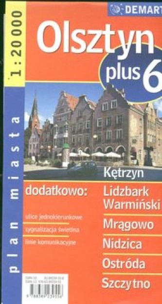Olsztyn plus 6 1:20 000 plan miasta