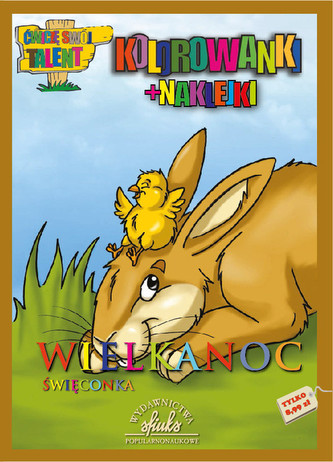 Kolorowanki wielkanocne z naklejkami Kolorowanki wielkanocne z naklejkami