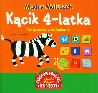 Mądry Maluszek Kącik 4-latka Książeczka z nalepkami Mądry Maluszek Kącik 4-latka Książeczka z nalepkami