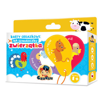 CzuCzu Karty obrazkowe na sznureczku Zwierzątka