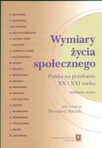 Wymiary życia społecznego Wymiary życia społecznego
