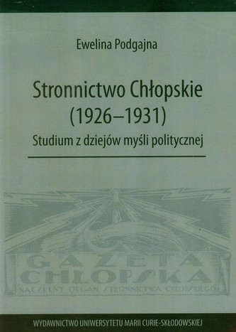 Stronnictwo Chłopskie 1926-1931