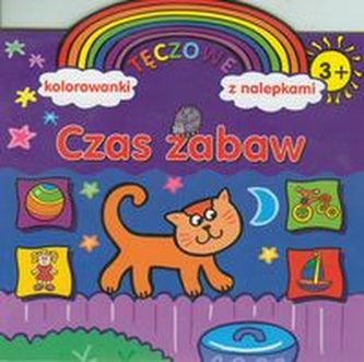 Czas zabaw Tęczowe kolorowanki z nalepkami Czas zabaw Tęczowe kolorowanki z nalepkami