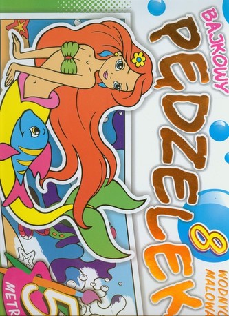 Bajkowy pędzelek 8 wodnych malowanek