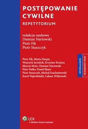 Postępowanie cywilne Repetytorium Postępowanie cywilne Repetytorium