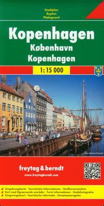 Kopenhagen/Kodaň 1:15T/plán města