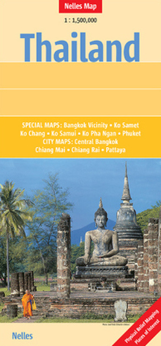 Tajlandia mapa 1:1 500 000 Nelles