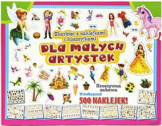 Skarbiec z naklejkami i historyjkami dla małych artystek