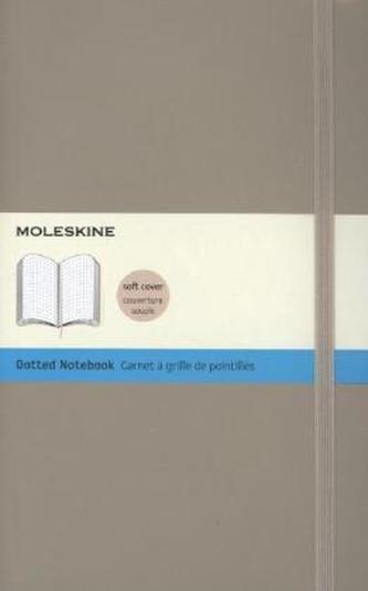 Notes L Moleskine Classic w kropki beżowy