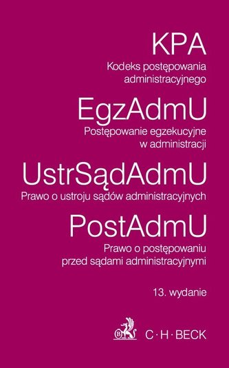 Kodeks postępowania administracyjnego. Postępowanie egzekucyjne w administracji. Prawo o ustroju sąd