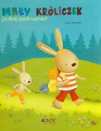 Mały króliczek jedzie pod namiot