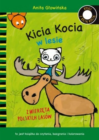 Kicia Kocia w lesie. Kolorowanka