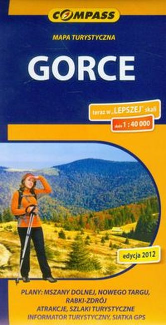 Gorce mapa turystyczna 1:40 000