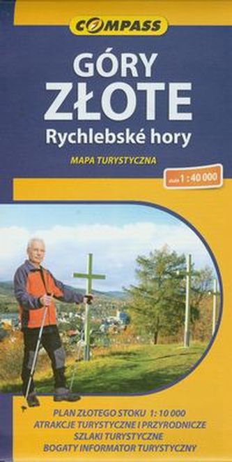 Góry Złote Rychlebskie hory Mapa turystyczna 1:40 000
