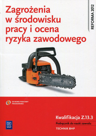 Zagrożenia w środowisku pracy i ocena ryzyka zawodowego Podręcznik do nauki zawodu Kwalifikacja Z.13.3