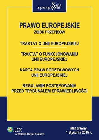 Prawo Europejskie Zbiór przepisów