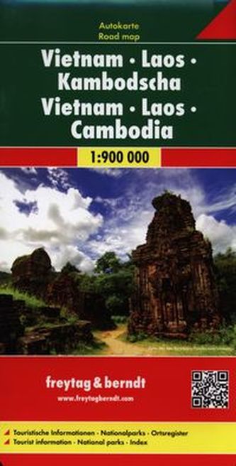 AK 186 Vietnam, Laos, Kambodža 1:900 000 / automapa