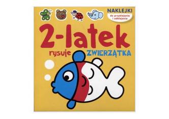 2-latek rysuje. Zwierzątka z naklejkami