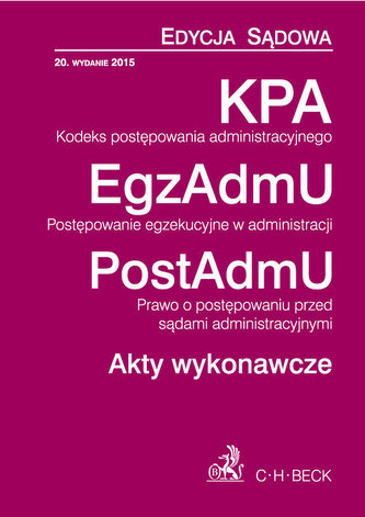 KPA EgzAdmU PostAdmU Akty wykonawcze