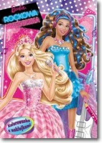 Barbie Rockowa Księżniczka Kolorowanka z naklejkami
