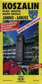 Koszalin plan miasta mapa okolic Jamno-Łabusz