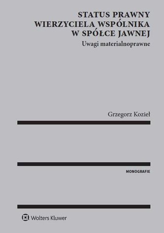 Status prawny wierzyciela wspólnika w spółce jawnej