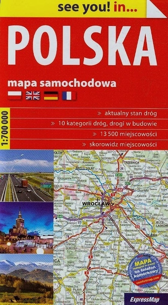 POLSKA. Mapa samochodowa. 1:700 000 POLSKA. Mapa samochodowa. 1:700 000