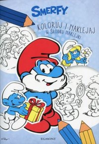 Smerfy Koloruj i naklejaj