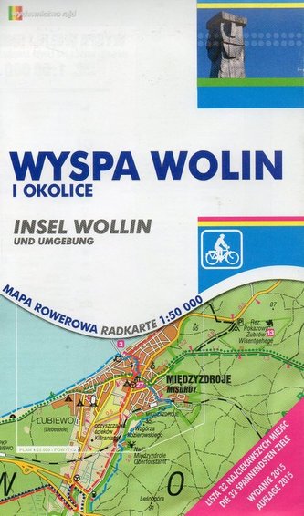 Wyspa Wolin i okolice mapa rowerowa 1:50 000