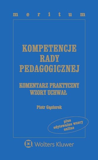 Kompetencje rady pedagogicznej