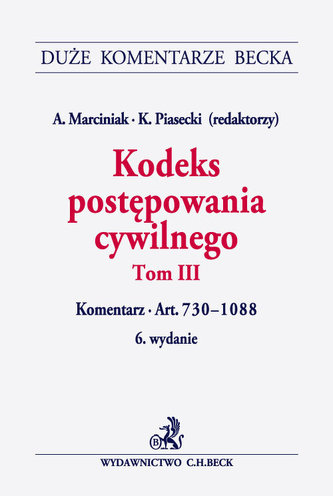 Kodeks postępowania cywilnego Tom 3