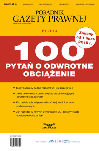 100 pytań o odwrotne obciążenie 100 pytań o odwrotne obciążenie