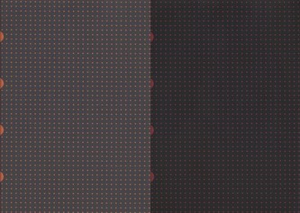 Zeszyt A4 Paper-oh Cahier Circulo w kratkę 40 kartek Black on Red / Grey on Orange