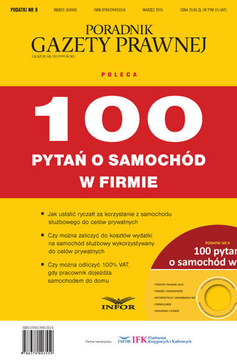 Poradnik Gazety prawnej 100 pytań o samochód w firmie Poradnik Gazety prawnej 100 pytań o samochód w firmie