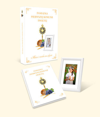 Pamiątka Pierwszej Komunii Świętej. Album + ramka Pamiątka Pierwszej Komunii Świętej. Album + ramka
