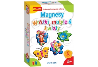 Magnesy. Wróżki motyle i kwiaty
