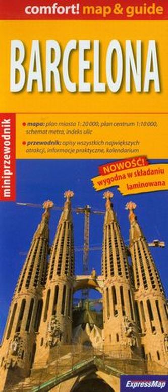 Barcelona mapa 1:20 000 Comfort map&guide;