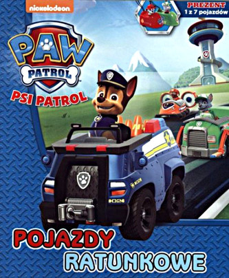 Psi Patrol. Pojazdy ratunkowe + saszetka z pojazdem Psi Patrol. Pojazdy ratunkowe + saszetka z pojazdem