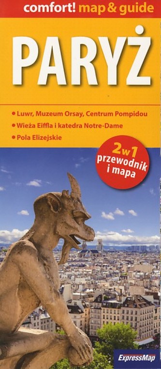 Paryż. Plan miasta. 2w1 - przewodnik + mapa. Wersja laminowana