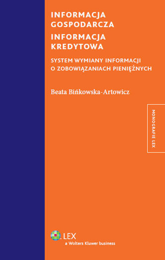 Informacja gospodarcza Informacja kredytowa