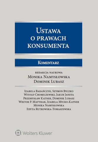 Ustawa o prawach konsumenta Komentarz