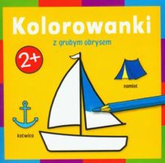 Kolorowanka z grubym obrysem Podróż