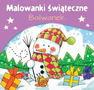 Malowanka świąteczna. Bałwanek
