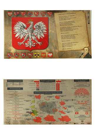 Podkładka dwustronna laminowana A2 HISTORIA I WOS