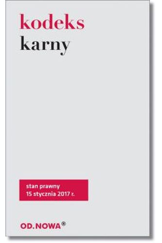 Kodeks karny st.pr. 01.2017